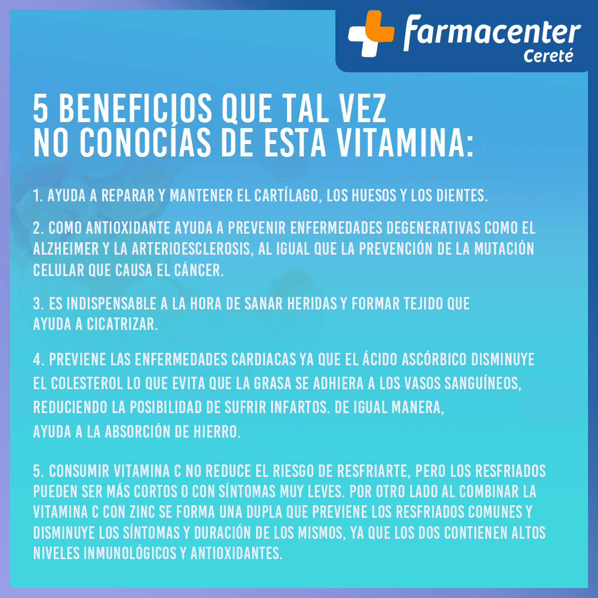 Tips sobre vitamina C