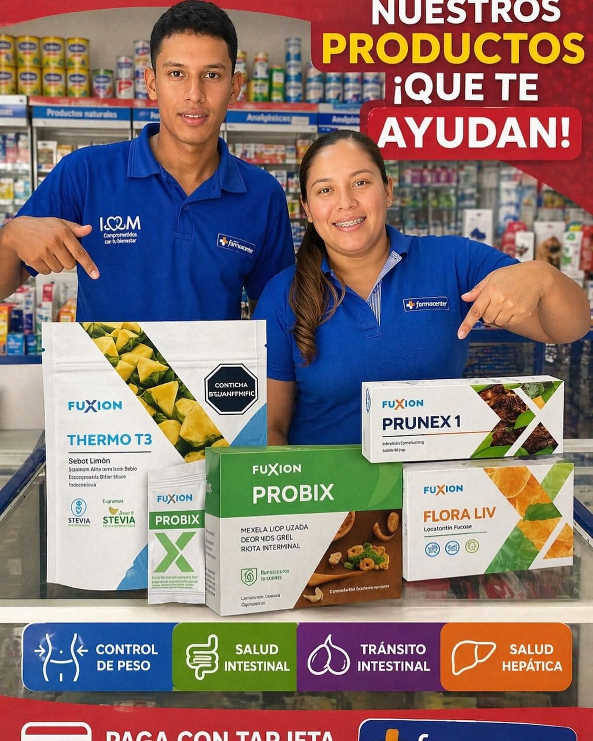 Productos Fuxion disponibles en Farmacenter Cereté