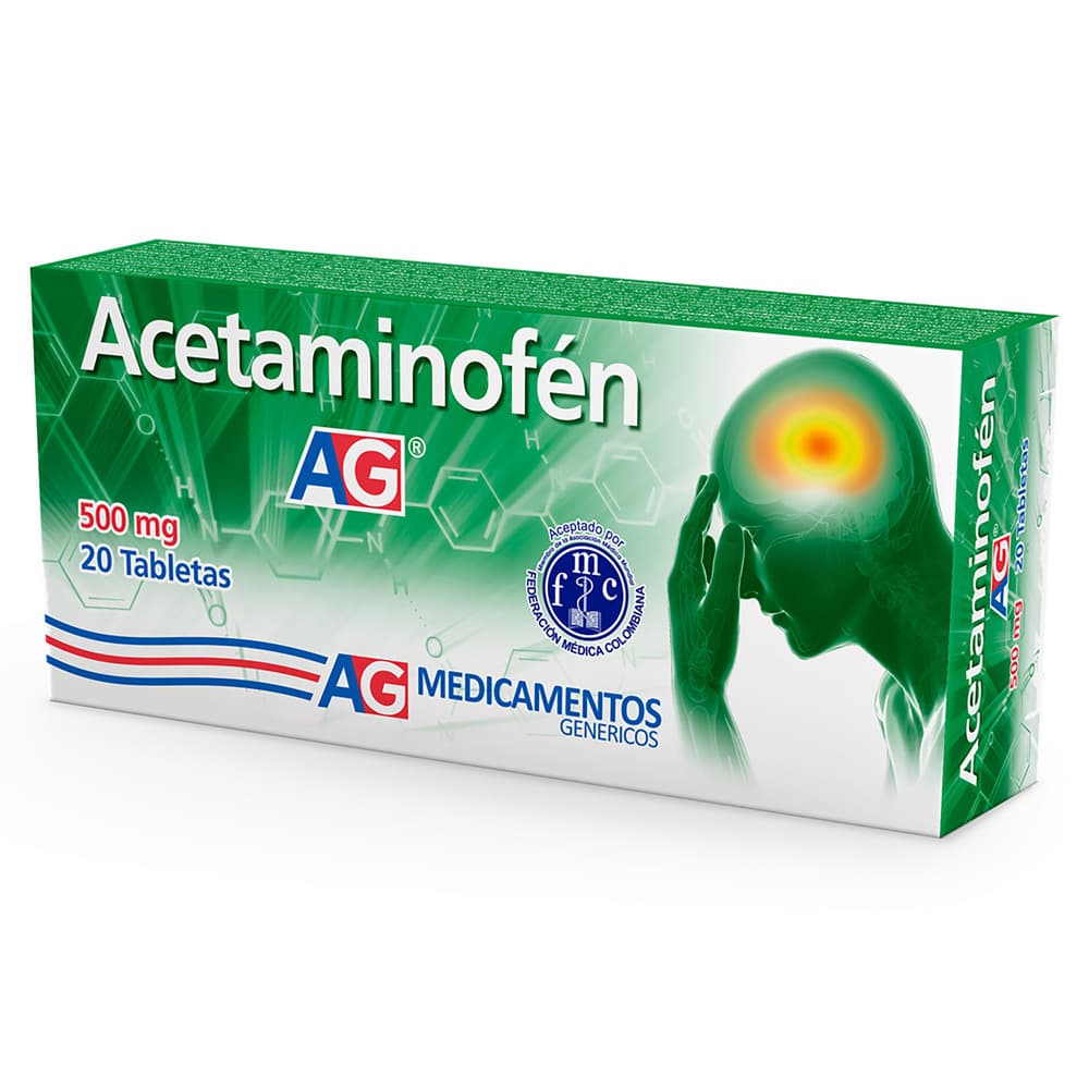 Acetaminofén 500 mg x 24 tabletas