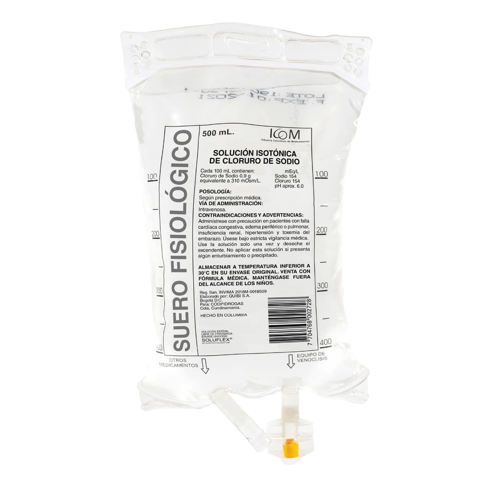 Suero Fisiológico 500 ml